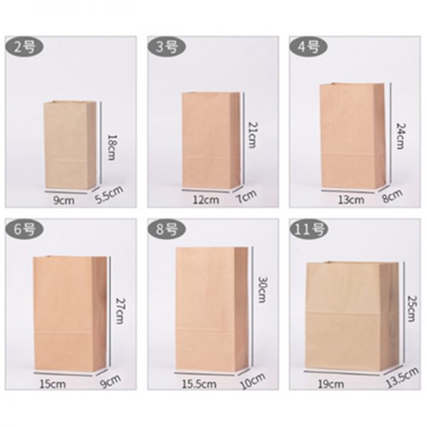 Kraft Paper Baked Food Packaging Bags Stand-Up Snack Pouches - Image 3