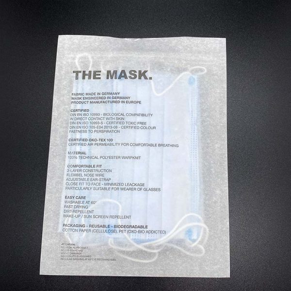 Highly biodegradable PE PET recyclable zip pouch mask bags - Image 2