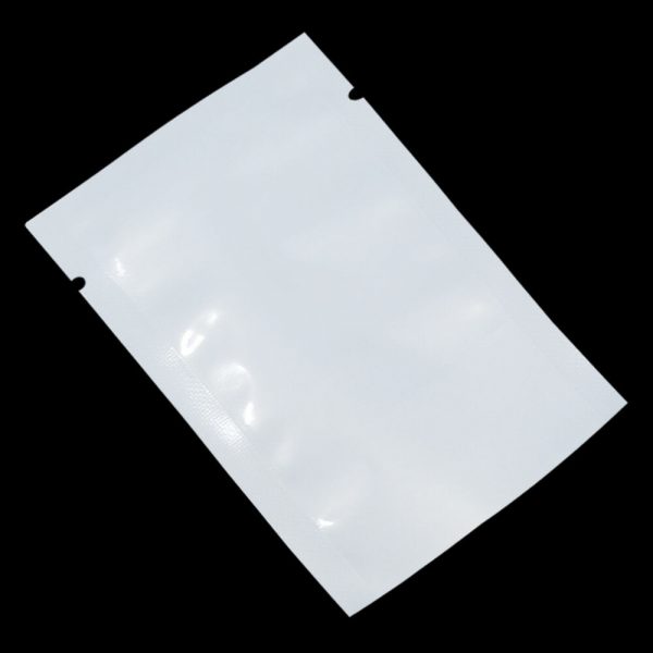 Open Top Heat Seal White Clear Plastic Bags Vacuum Poly Pouch Food Storage - Image 5