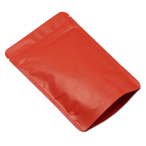 Matte Pure Aluminum Foil Stand Up Bags Pouches Zip Mylar - Image 4