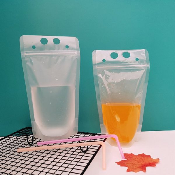 Beverage bag transparent plastic bag juice vertical spout juice bag - Image 4