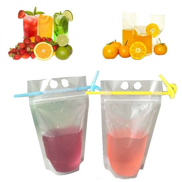 Beverage bag transparent plastic bag juice vertical spout juice bag - Image 3