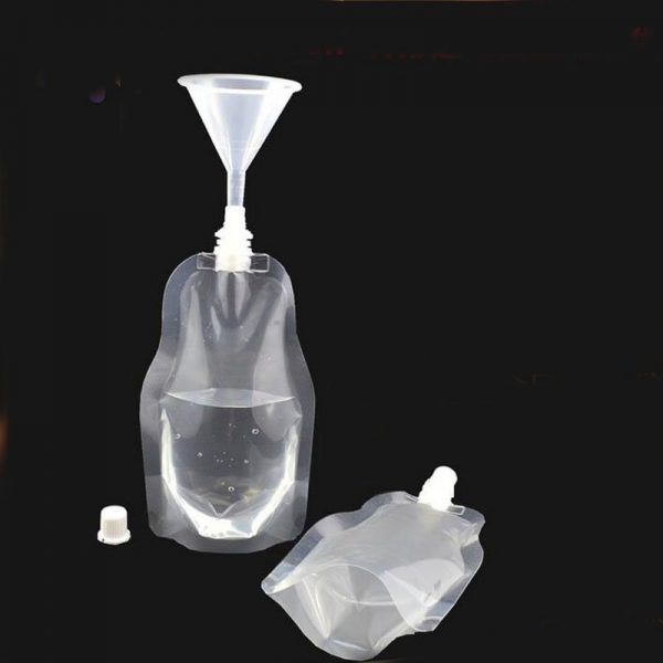 Stand-up Transparent Plastic Drink Packaging Bag Spout Pouch for Beverage Liquid DIY Juice Milk Coffee - Image 5