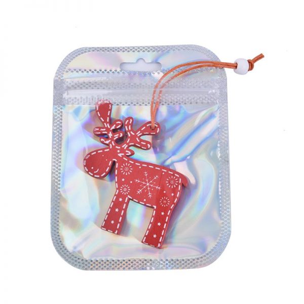 Flat Zip lock Bath Salt Cosmetic Bag One Side Clear Holographic Laser Mini Aluminum Foil Zip Lock Bags Thick - Image 3